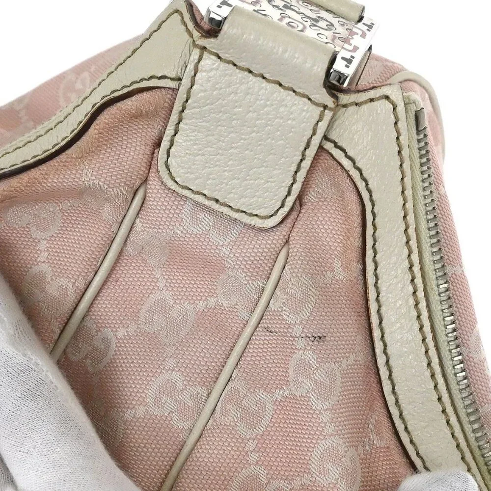 Gucci Pink Canvas GG Handbag 145757 002058 156046 - Picture 6 of 10
